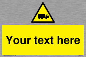 WV5113: Custom Lorry Hazard Sign