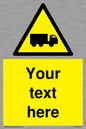 WV5113: Custom Lorry Hazard Sign