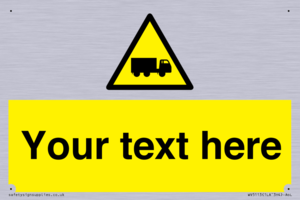 WV5113: Custom Lorry Hazard Sign