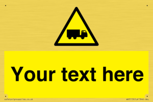WV5113: Custom Lorry Hazard Sign