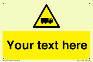 WV5113: Custom Lorry Hazard Sign