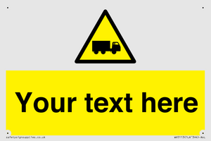 WV5113: Custom Lorry Hazard Sign