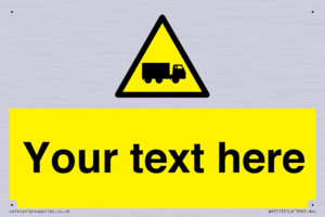 WV5113: Custom Lorry Hazard Sign