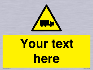 WV5113: Custom Lorry Hazard Sign