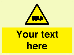 WV5113: Custom Lorry Hazard Sign