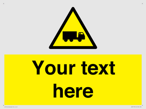 WV5113: Custom Lorry Hazard Sign