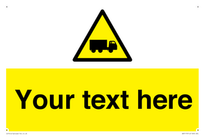 WV5113: Custom Lorry Hazard Sign