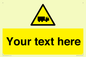 WV5113: Custom Lorry Hazard Sign