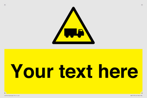 WV5113: Custom Lorry Hazard Sign