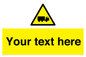 WV5113: Custom Lorry Hazard Sign
