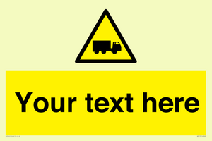 WV5113: Custom Lorry Hazard Sign
