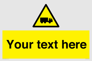 WV5113: Custom Lorry Hazard Sign