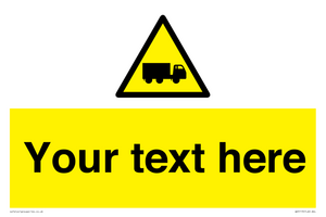 WV5113: Custom Lorry Hazard Sign