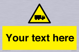 WV5113: Custom Lorry Hazard Sign