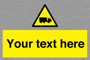 WV5113: Custom Lorry Hazard Sign