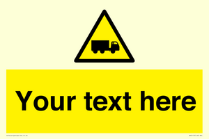 WV5113: Custom Lorry Hazard Sign