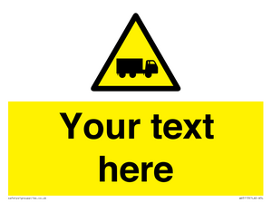WV5113: Custom Lorry Hazard Sign