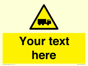 WV5113: Custom Lorry Hazard Sign