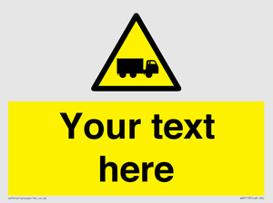 WV5113: Custom Lorry Hazard Sign