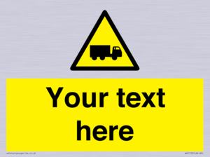 WV5113: Custom Lorry Hazard Sign