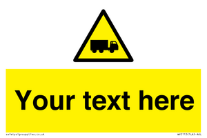 WV5113: Custom Lorry Hazard Sign