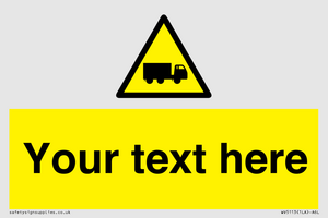 WV5113: Custom Lorry Hazard Sign