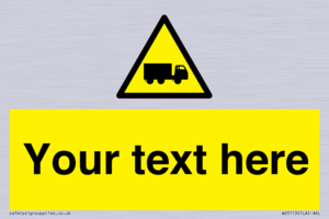 WV5113: Custom Lorry Hazard Sign