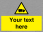 WV5113: Custom Lorry Hazard Sign