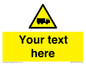WV5113: Custom Lorry Hazard Sign