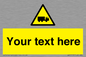 WV5113: Custom Lorry Hazard Sign