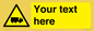 WV5113: Custom Lorry Hazard Sign