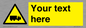 WV5113: Custom Lorry Hazard Sign