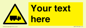 WV5113: Custom Lorry Hazard Sign
