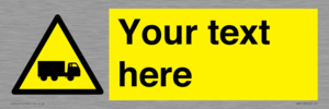 WV5113: Custom Lorry Hazard Sign