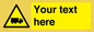 WV5113: Custom Lorry Hazard Sign
