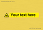 WV5113: Custom Lorry Hazard Sign