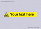 WV5113: Custom Lorry Hazard Sign