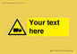 WV5113: Custom Lorry Hazard Sign