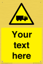 WV5113: Custom Lorry Hazard Sign