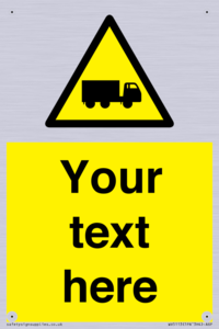WV5113: Custom Lorry Hazard Sign