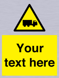 WV5113: Custom Lorry Hazard Sign