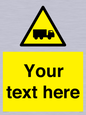 WV5113: Custom Lorry Hazard Sign