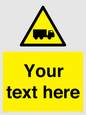 WV5113: Custom Lorry Hazard Sign