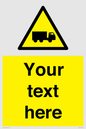 WV5113: Custom Lorry Hazard Sign