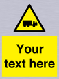 WV5113: Custom Lorry Hazard Sign