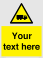 WV5113: Custom Lorry Hazard Sign