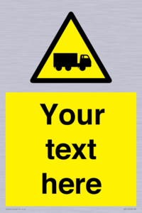 WV5113: Custom Lorry Hazard Sign