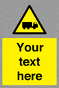 WV5113: Custom Lorry Hazard Sign