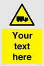 WV5113: Custom Lorry Hazard Sign