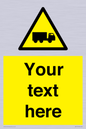 WV5113: Custom Lorry Hazard Sign